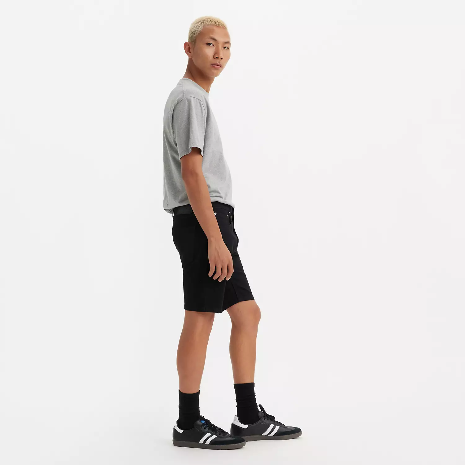 412 Узкие мужские шорты 9 дюймов Levi's, цвет Steel Black - Black — фото 2