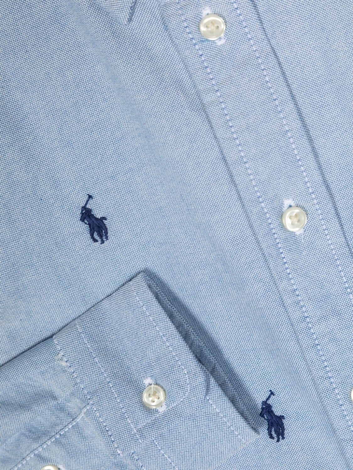 Ralph Lauren Kids рубашка с вышивкой Polo Pony, синий — фото 3