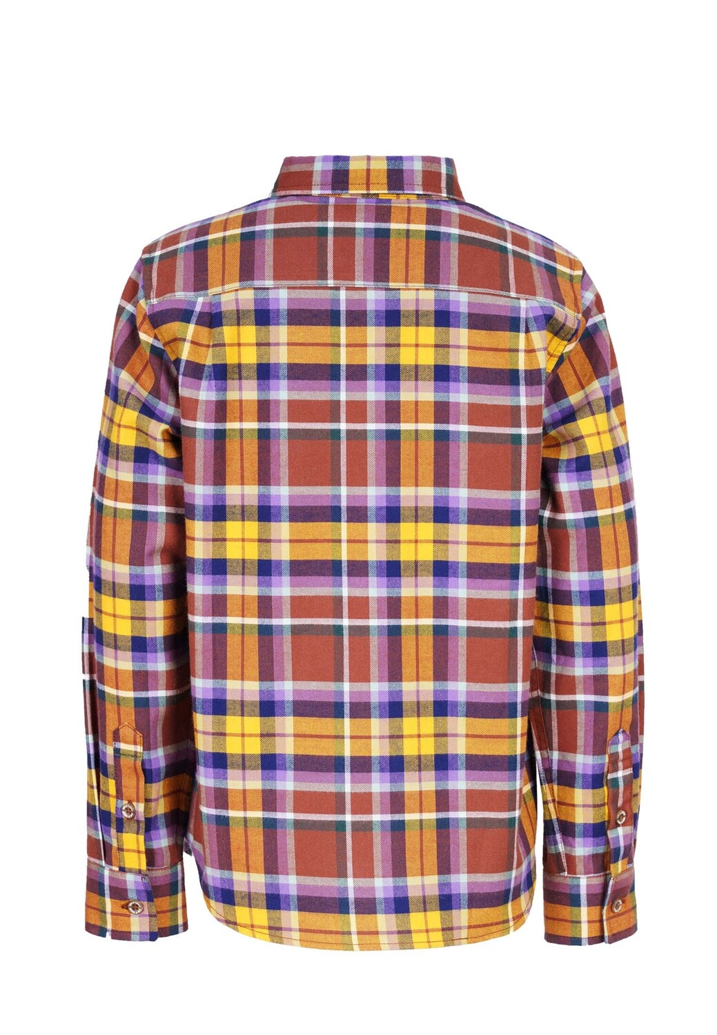 Лонгслив Band of Rascals Shirts Flannel Check, цвет dark purple mustard — фото 4