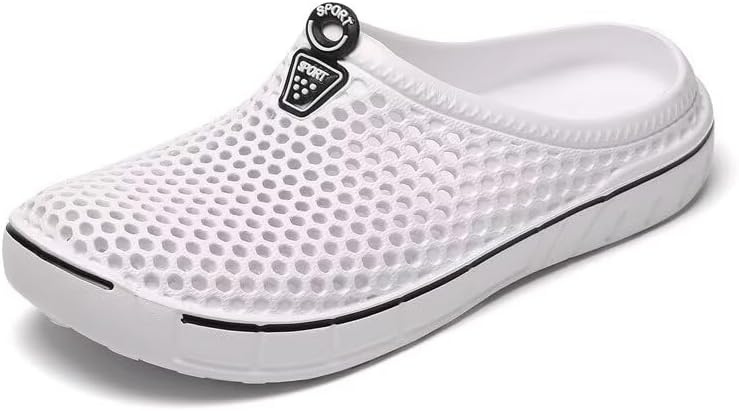 

Мужские и женские легкие дышащие летние шлепанцы для прогулок на улице, акваспорта и пляжа Zonkacen, белый