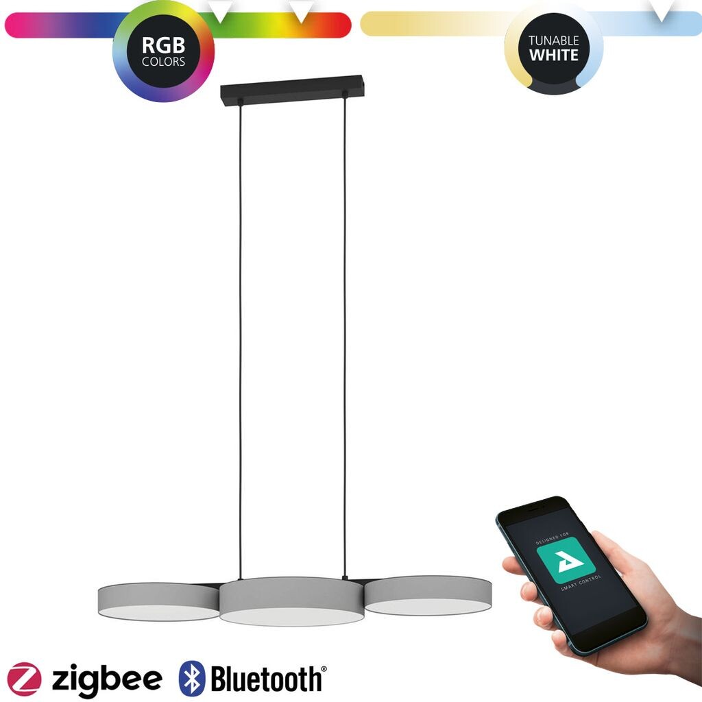 

Подвесной светильник Eglo BARBANO-Z, LED, ткань серая (900856)