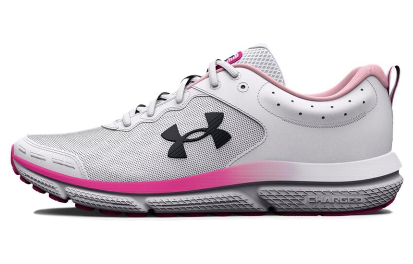 

Кроссовки Charged Assert 10 женские с низким верхом серые/розовые Under Armour