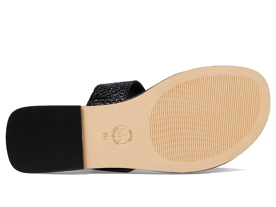 Michael Kors Parker 40S3PKFS1E-001 Sandal Women's Black Leather Thong JOBB1345 — фото 3