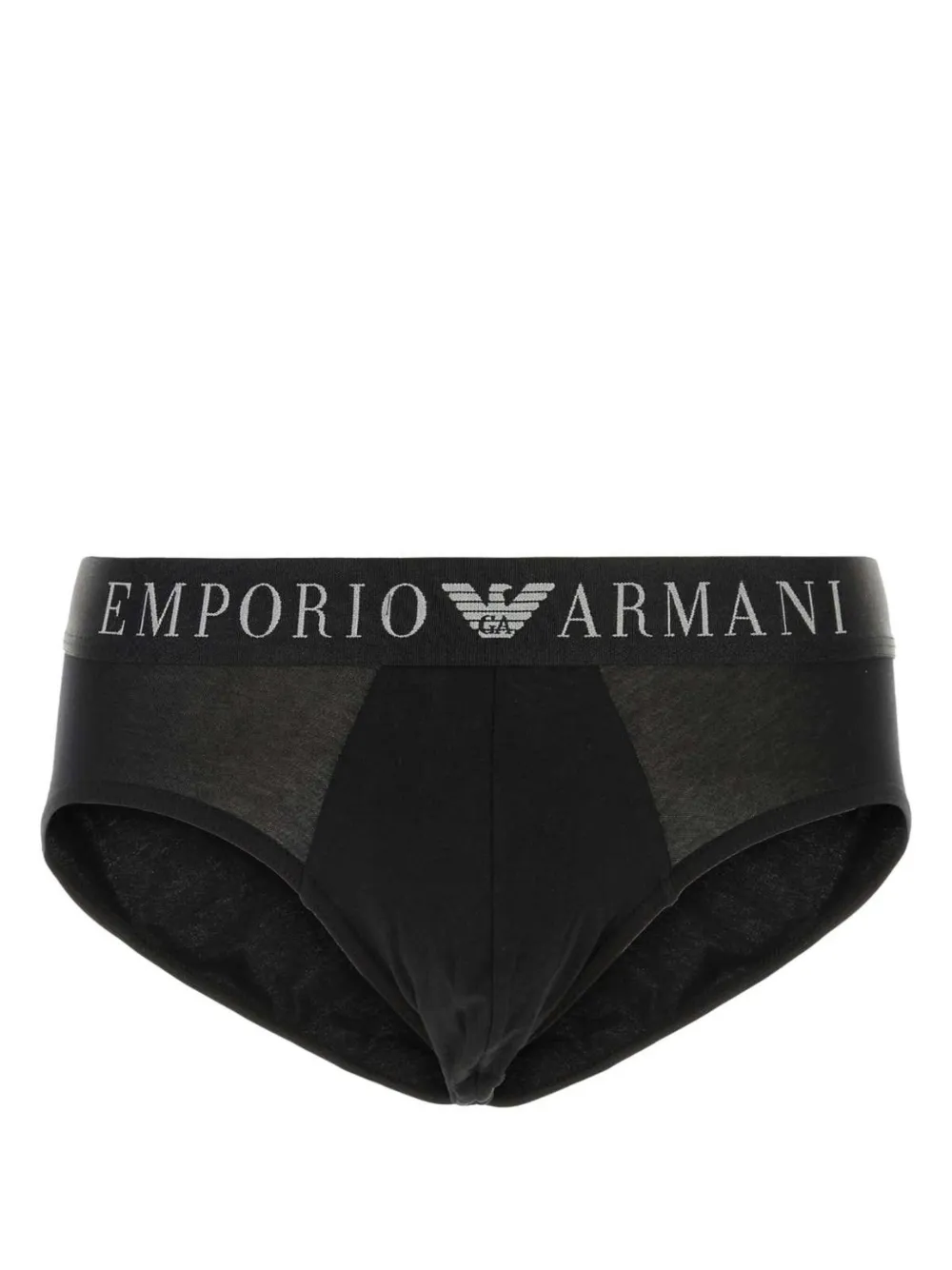 

Трусы-брифы с логотипом Emporio Armani, черный