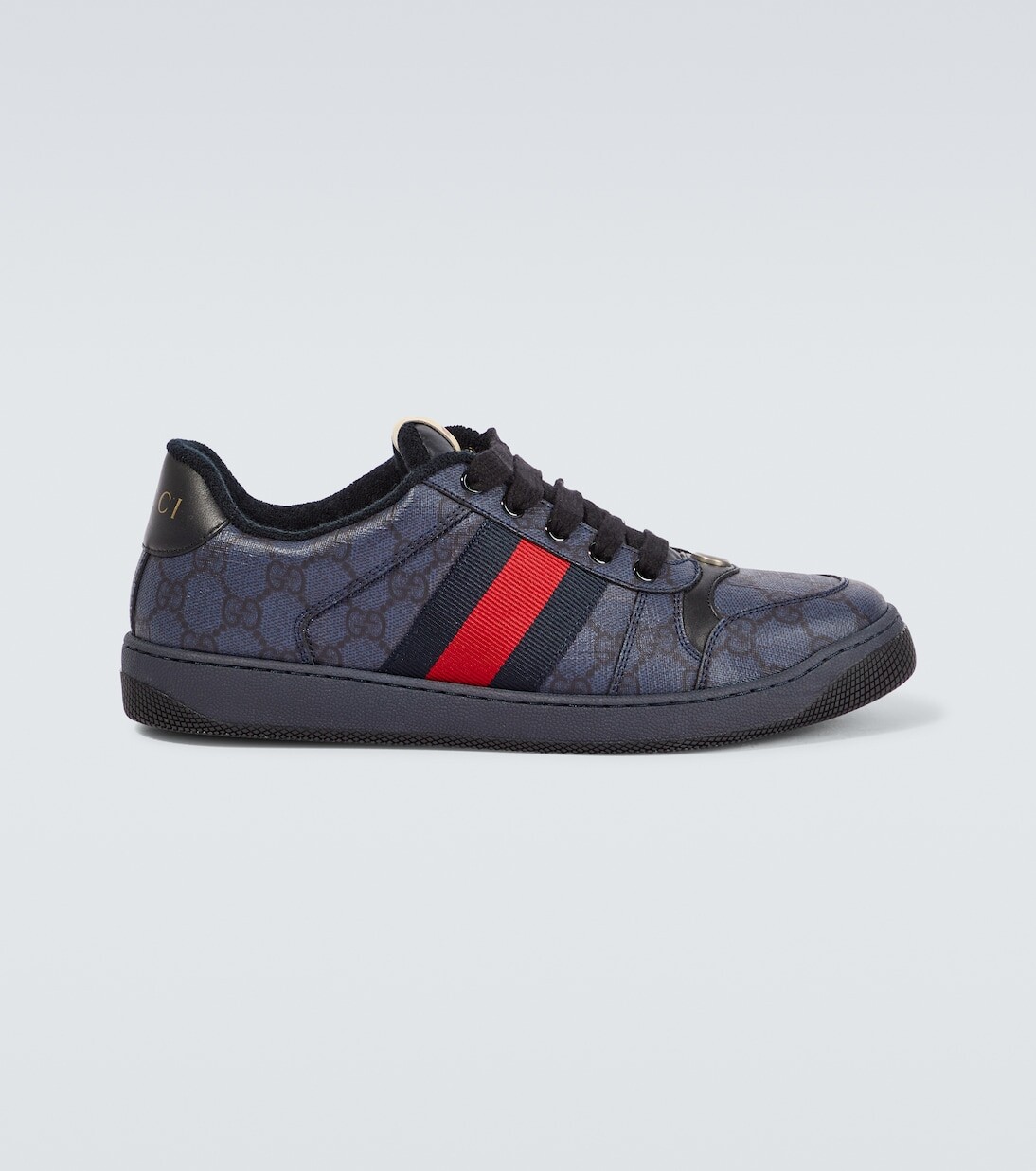 

Кроссовки screener с кожаной отделкой Gucci, синий