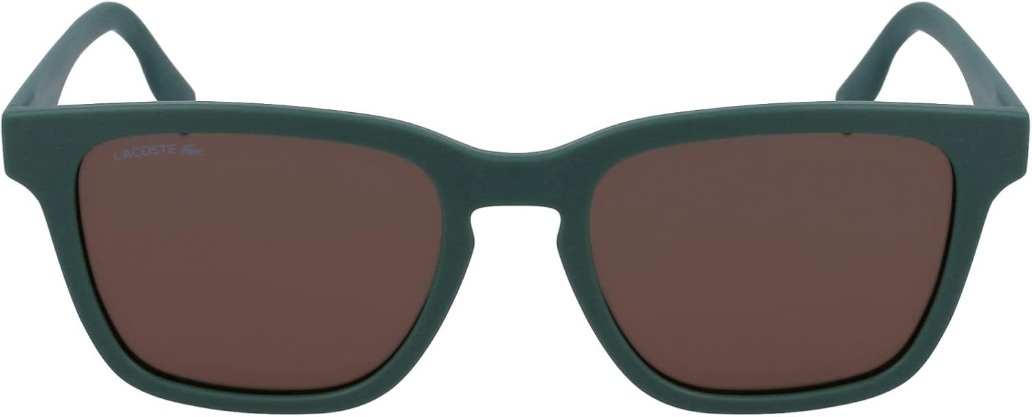 

Lacoste мужские L987s прямоугольные солнцезащитные очки, Matte Green