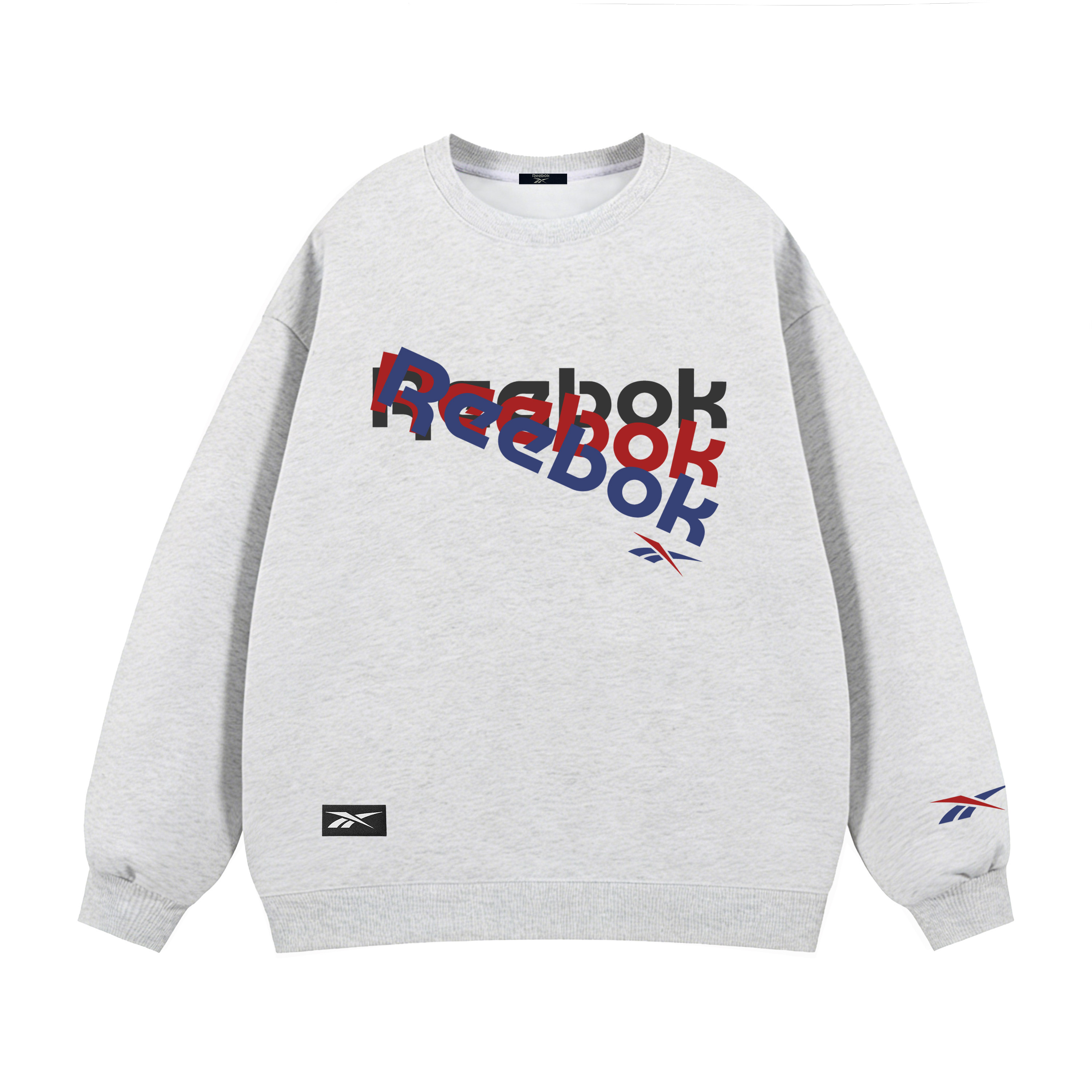 

Свитшот Unisex Crew Neck Moderate Regular Reebok, heather серый