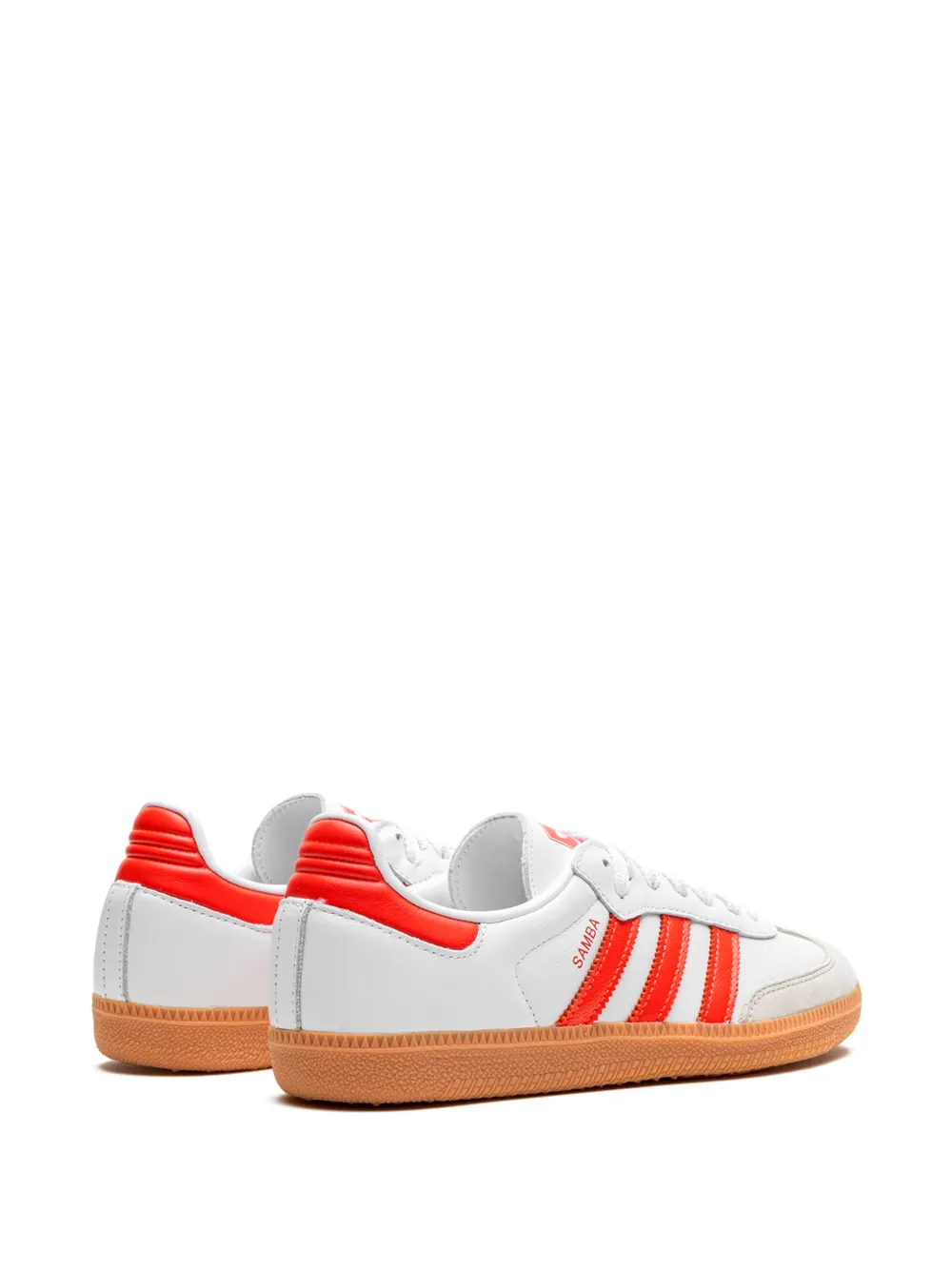 Кроссовки Samba White/Solar Red Adidas, белый — фото 3