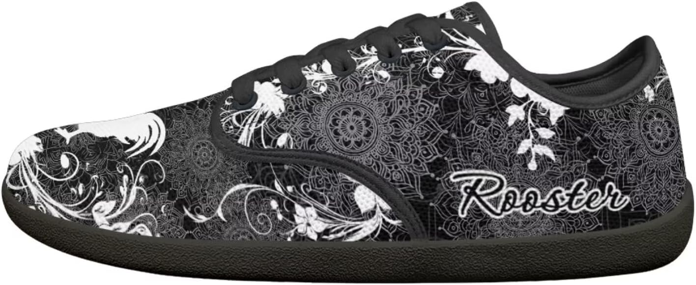 

Мужские кроссовки для ходьбы с широкой пяткой, с нулевым перепадом подошвы, дышащие сетчатые босоножки для мужчин и женщин Pointodoor, Chicken Boho Mandala