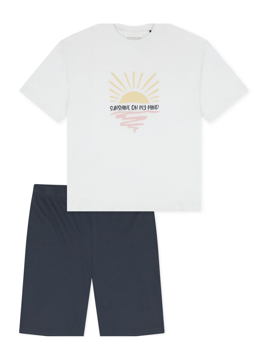 

Пижама SCHIESSER Teens Nightwear, черный/белый