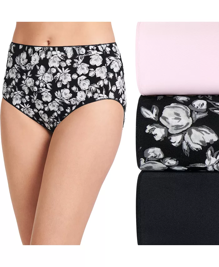 

Женские трусы No Panty Line Promise 1772, 3 шт Jockey, черный
