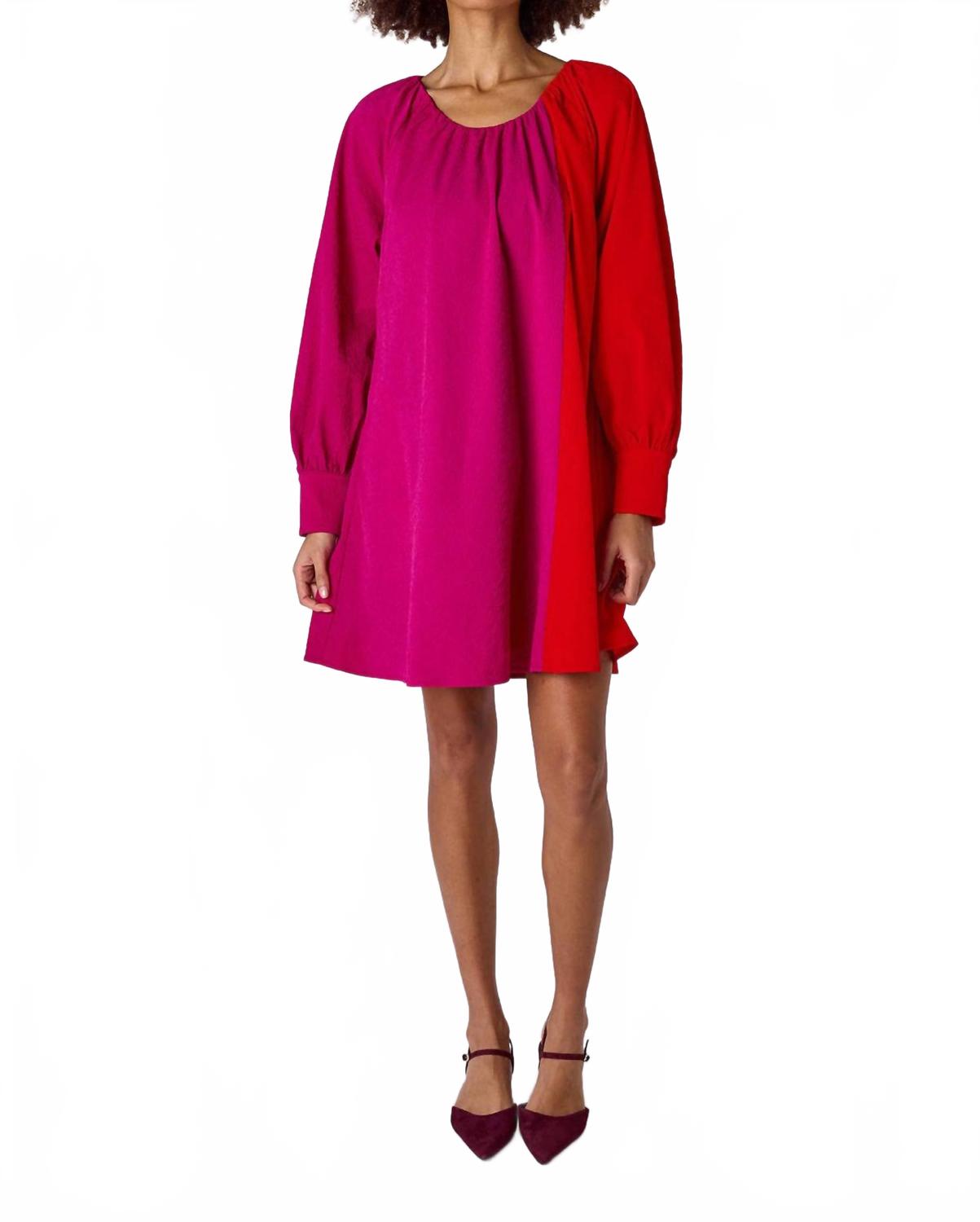 

Мини-платье Bentley розового/красного цвета Crosby By Mollie Burch, розовый/красный