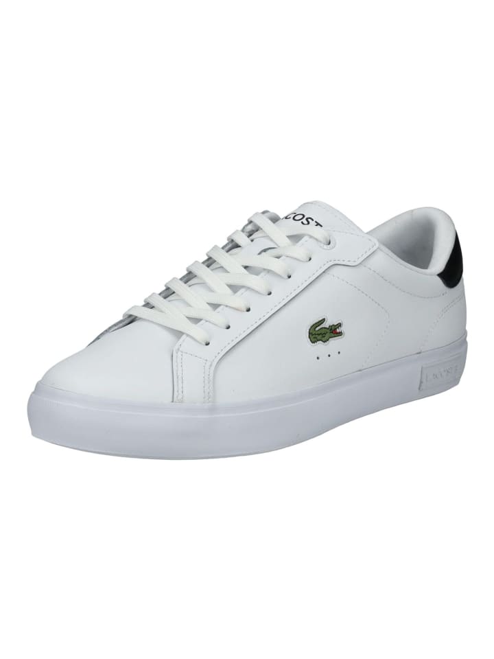 

Кроссовки на шнуровке Lacoste, белый/черный