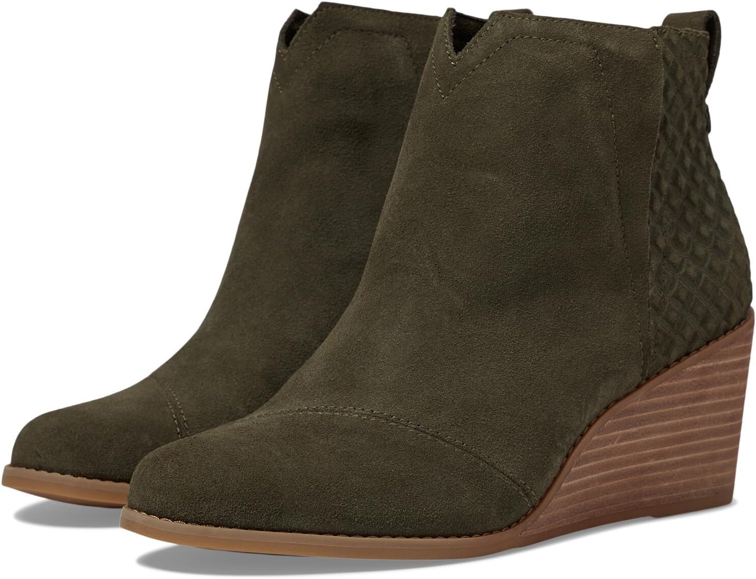 

Ботинки TOMS Clare, цвет Olive Night Suede/Embossed Waffle