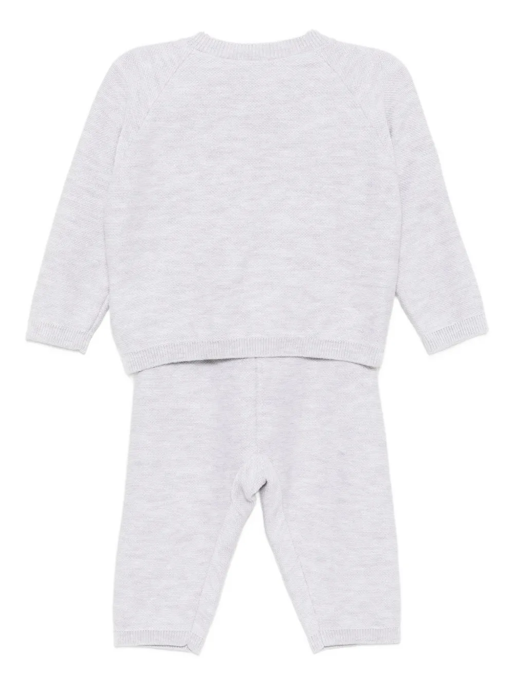 Комплект из брюк и топа с вышитым логотипом Versace Kids, серый — фото 2