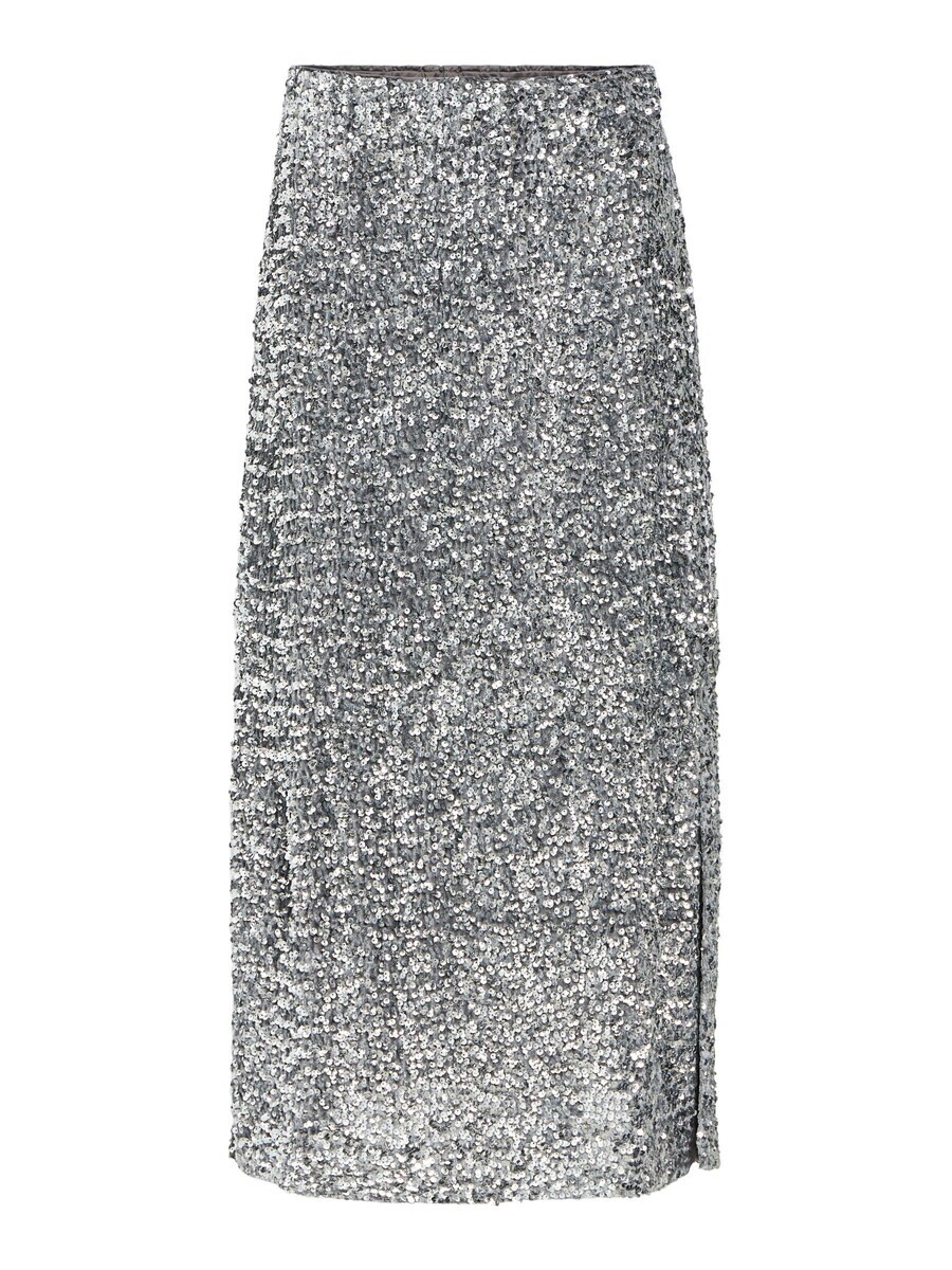 

Юбка макси OBJECT Skirt OBJKinne, пятнистый серый