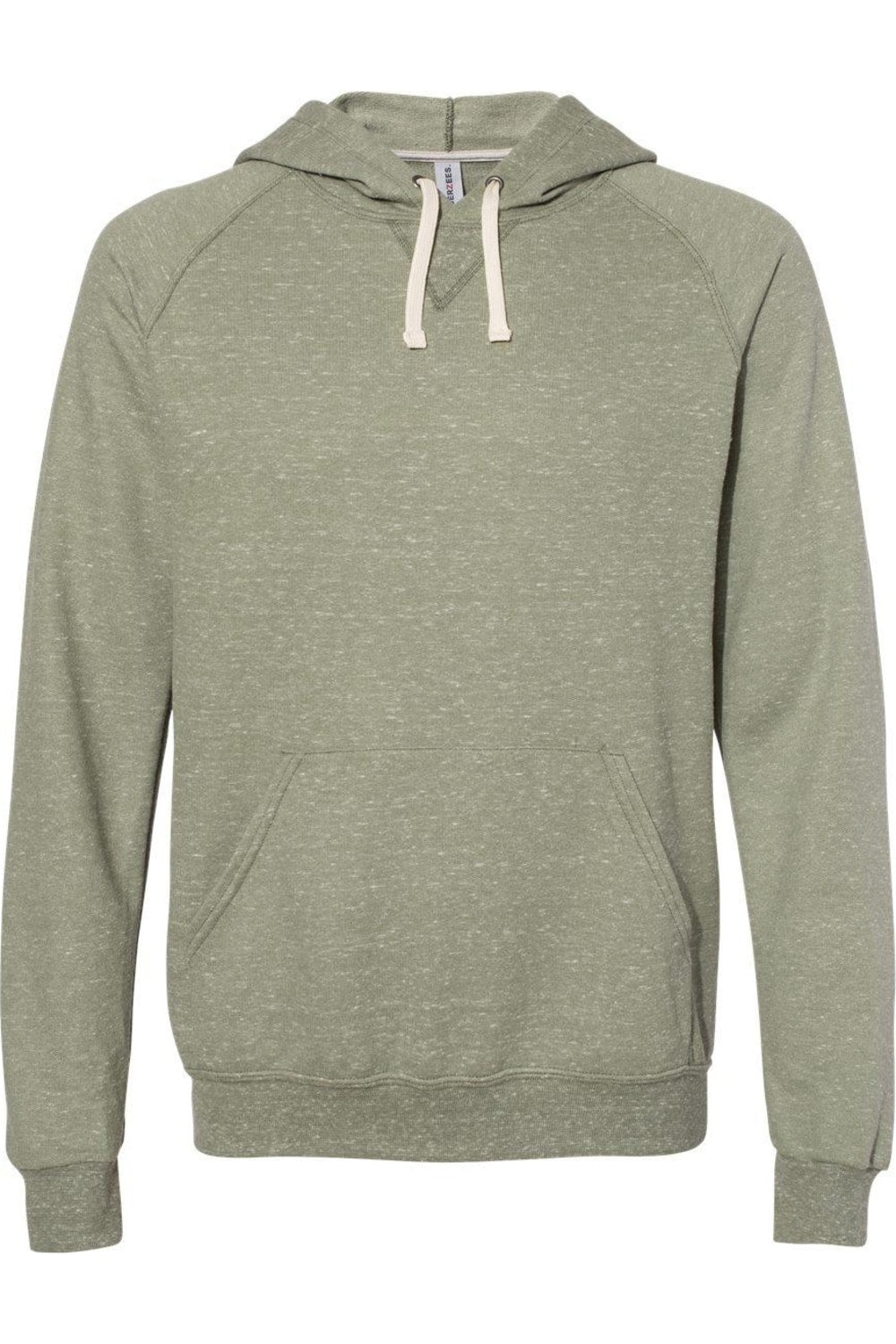 

Толстовка с капюшоном JERZEES Snow Heather French Terry Raglan, хаки