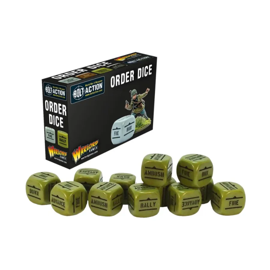 

Кости заказа - зеленые (12), Bolt Action - Core & Assorted