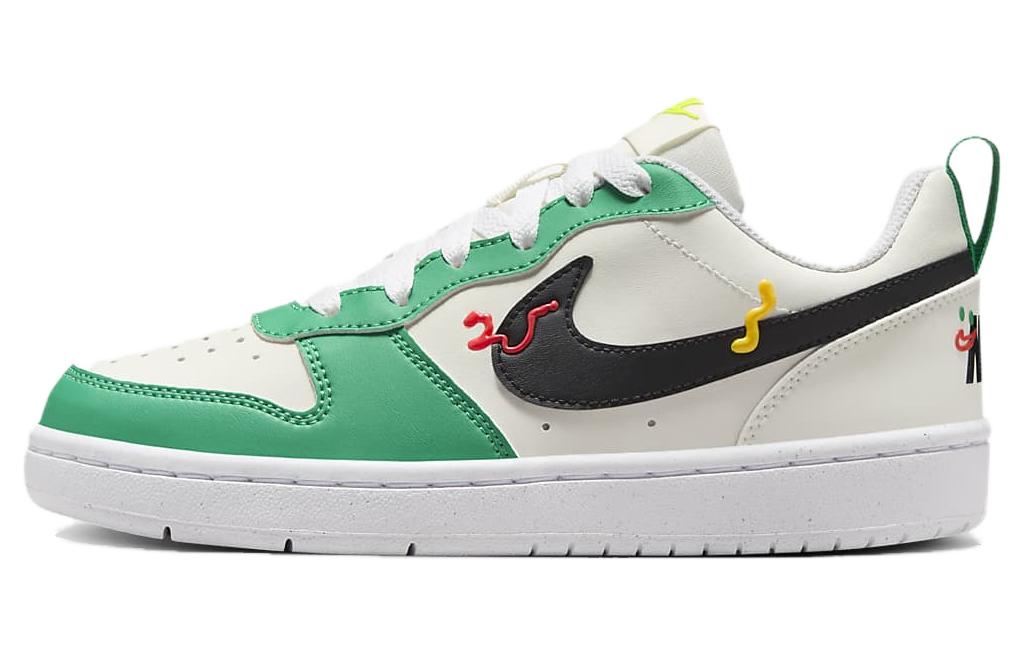 

Кроссовки для скейтбординга Court Borough Low GS Nike, белый/зеленый