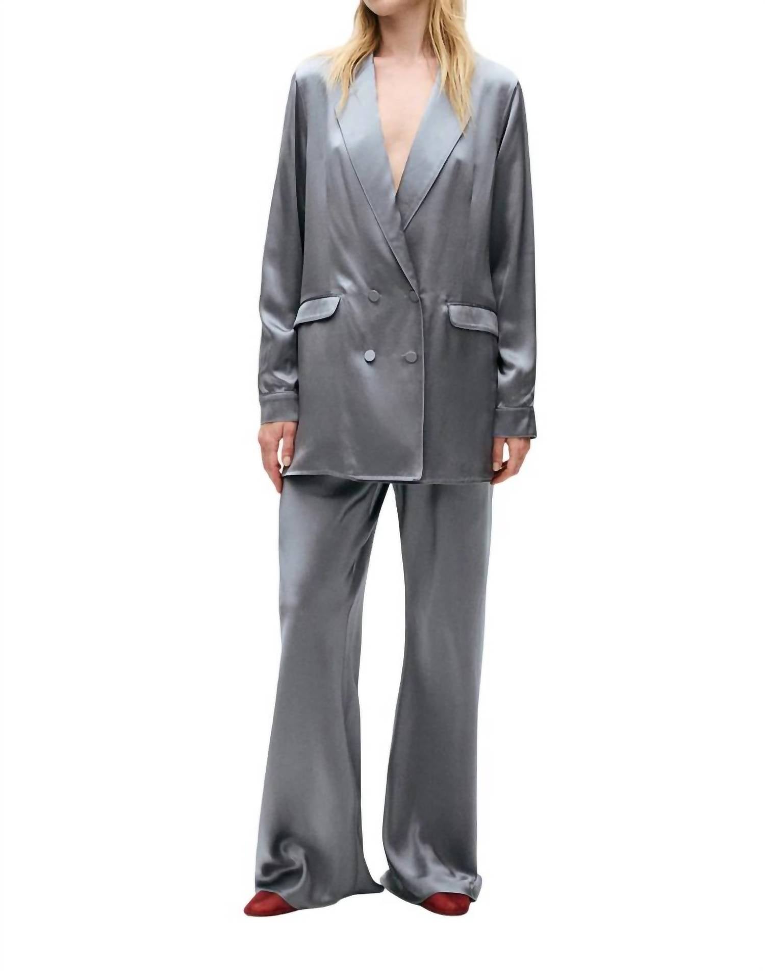 

Свободный блейзер в шторм SILK LAUNDRY, цвет storm