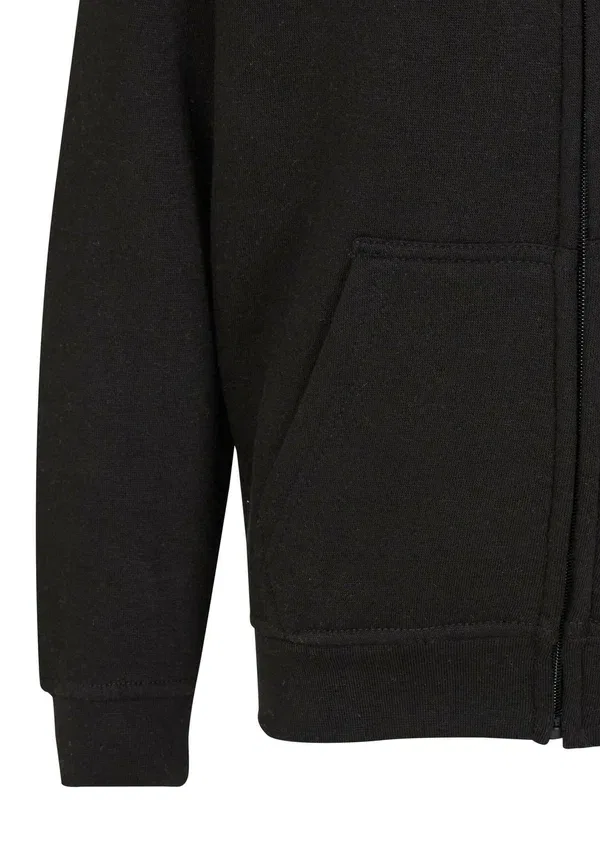 Толстовка на молнии Urban Classics Basic Essential Zip Up Sweatshirt, черный — фото 3