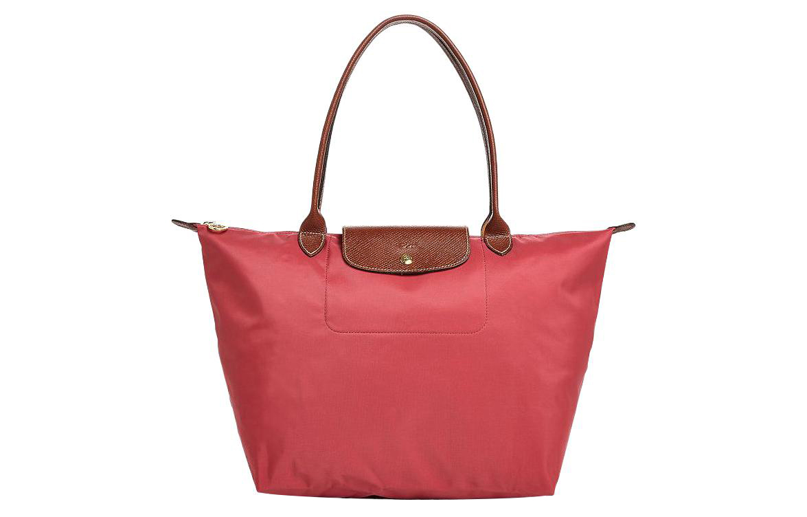 

LONGCHAMP Сумка Le Pliage Recycled Canvas With Leather Trim Dumpling Bag, женская наплечная сумка Tubas красная