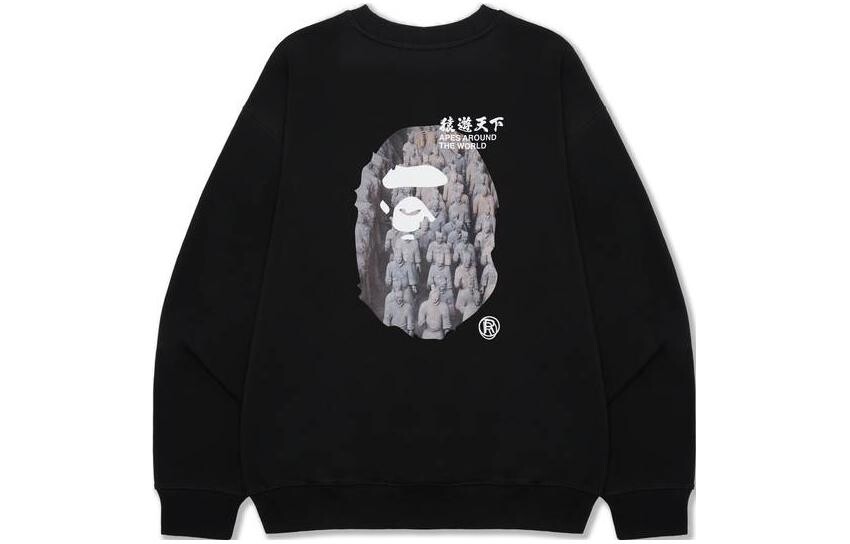 

Толстовка Bape Ape World Series для мужчин A Bathing Ape, черный