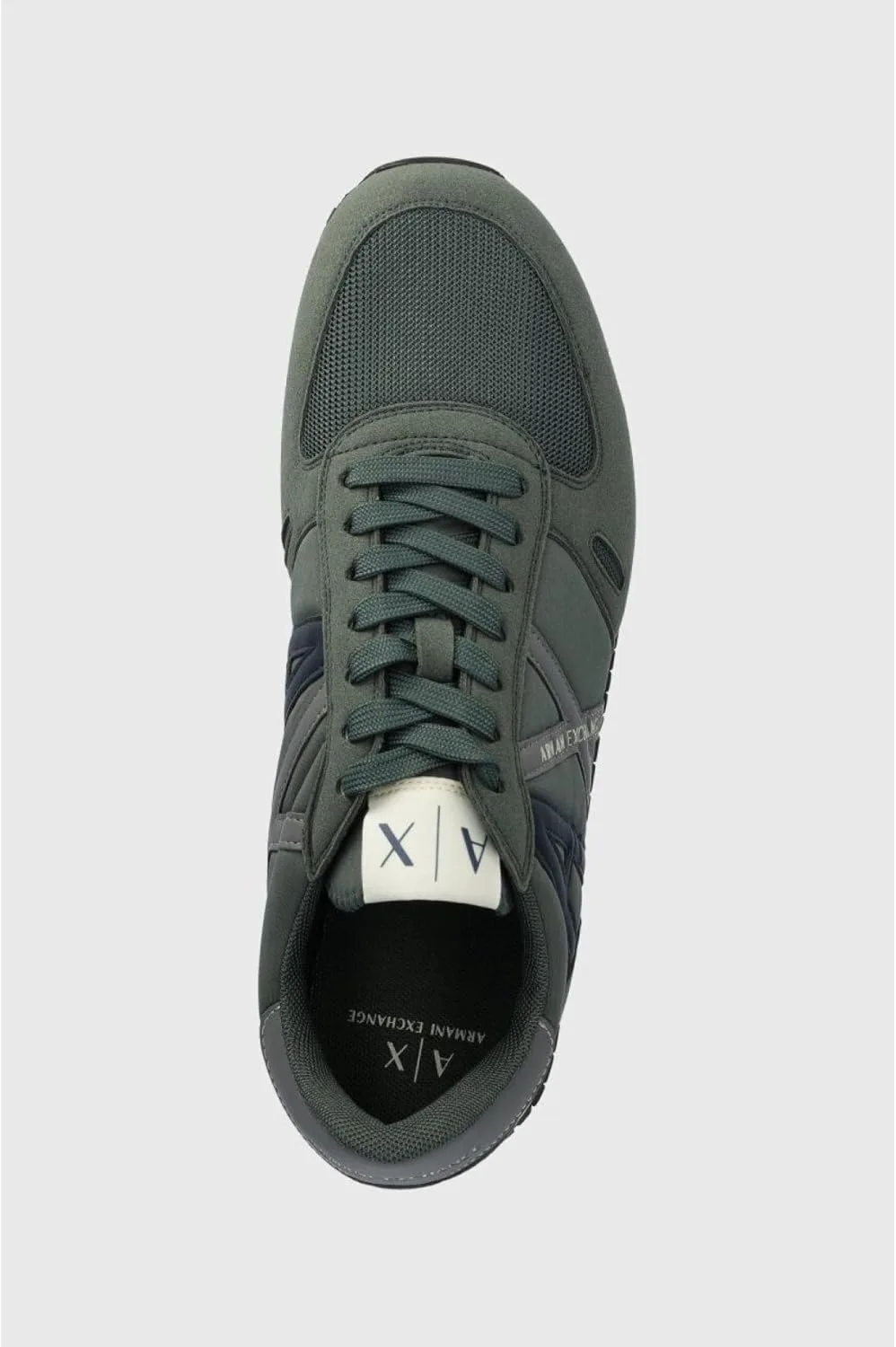 Мужские кроссовки Armani Exchange Rio Essential с боковым логотипом, зеленый — фото 4