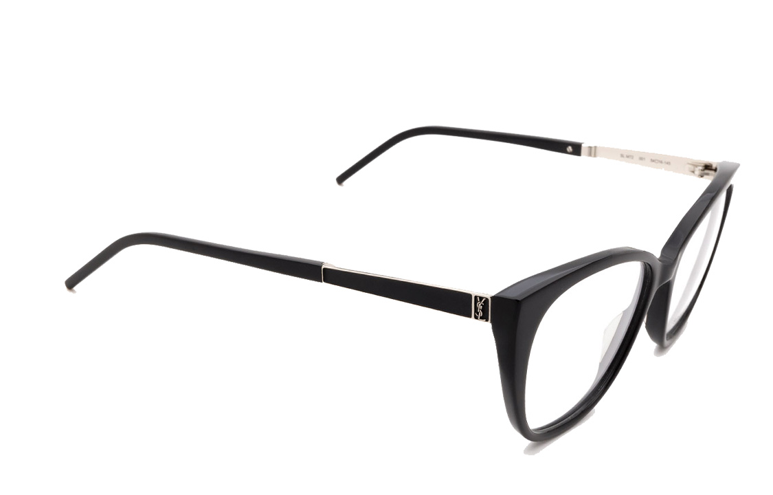 

SAINT LAURENT Унисекс очки в черной оправе, Black