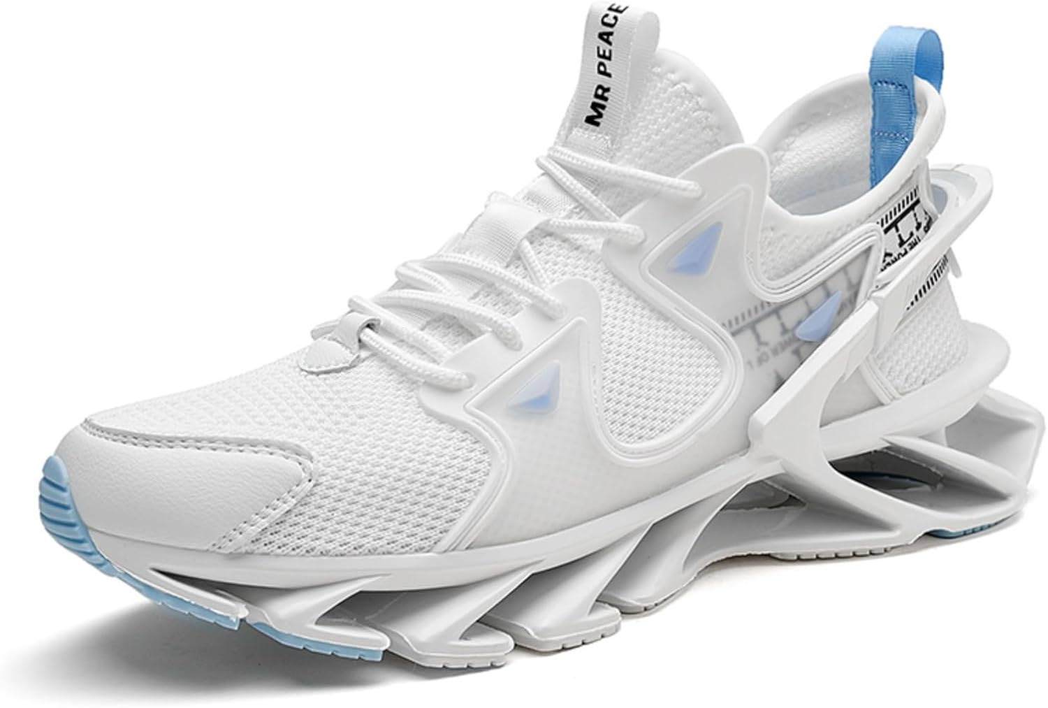

Мужские баскетбольные кроссовки с амортизацией, кроссовки в стиле Blade, подходят для фитнеса, бега и ходьбы Kpdwfms, белый