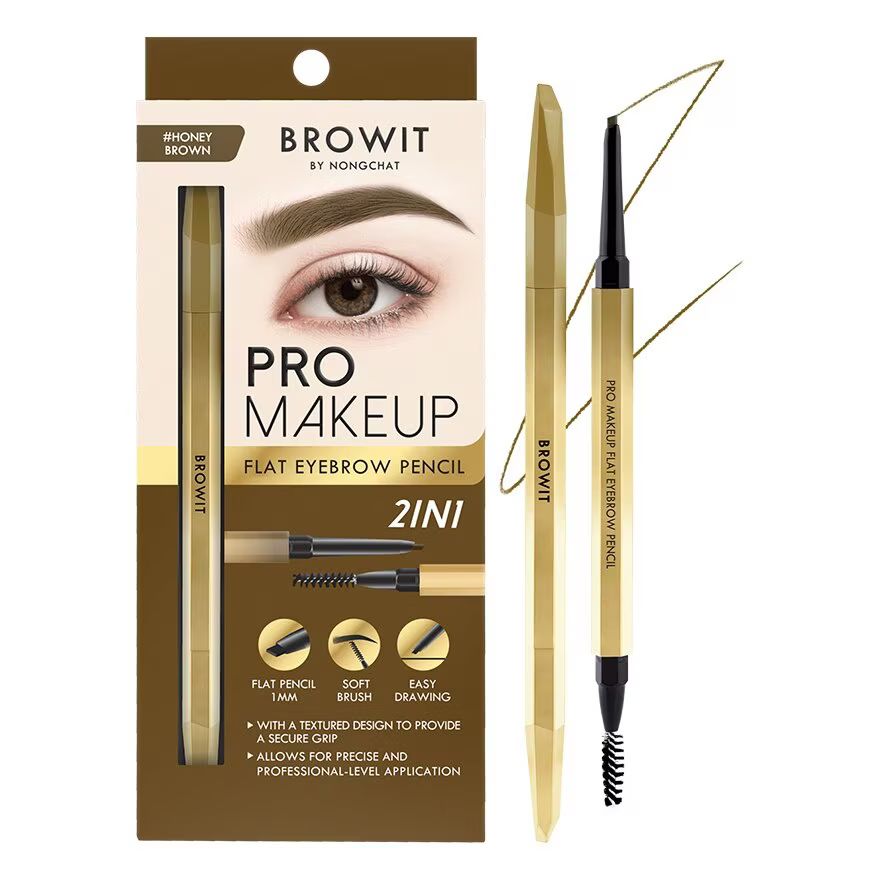 

Browit Карандаш для бровей Pro Makeup Flat 0,08г. Медовый Браун, Honey Brown