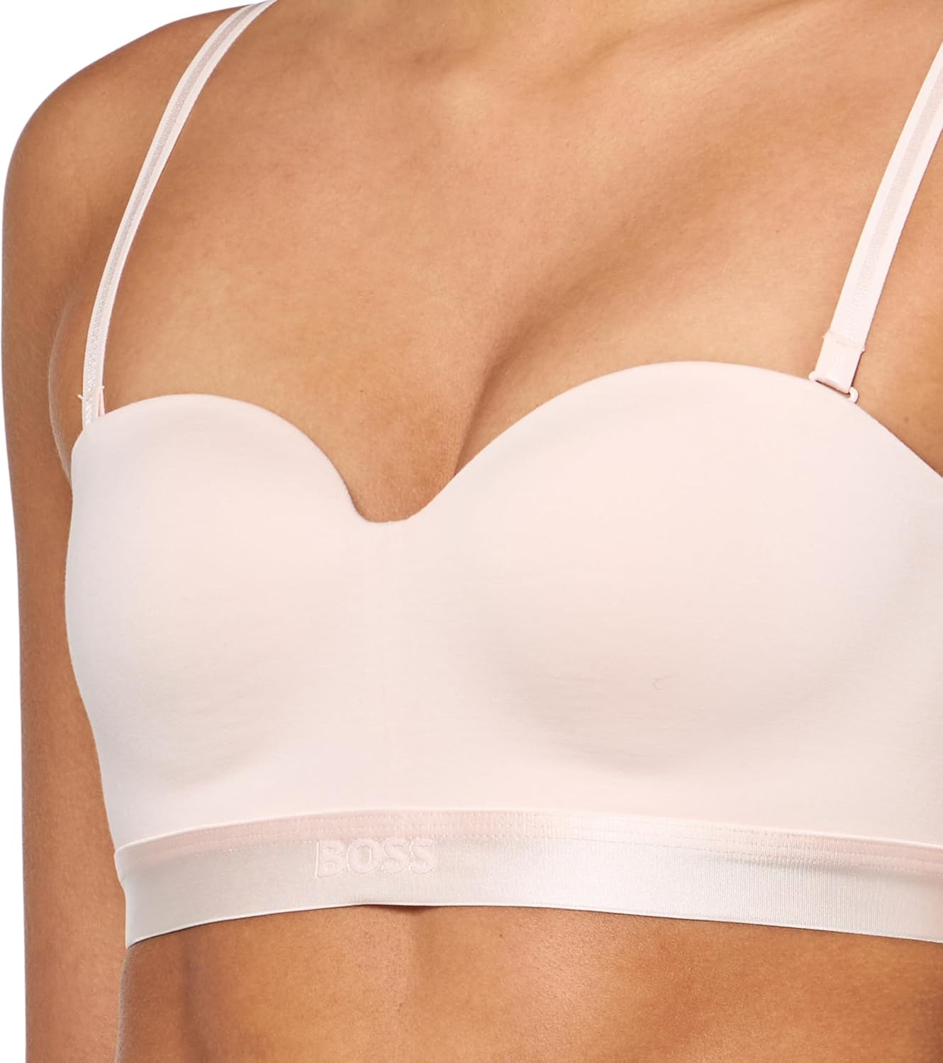 Бюстгальтер BOSS Women's Bea Jersey Mix Push Up, Rose Water — фото 3