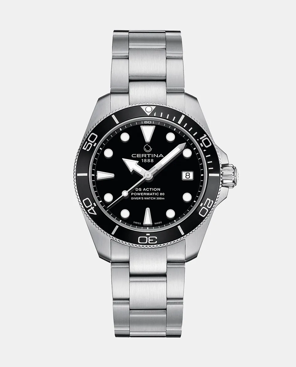 

Certina C0328071105100 Автоматические стальные мужские часы, серебряный