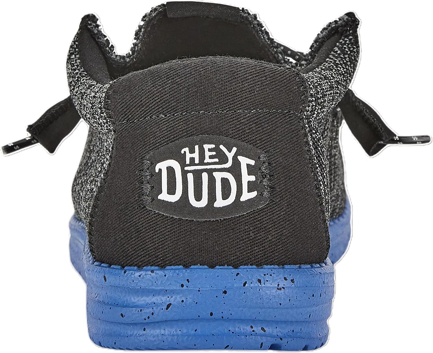 Лоферы легкие дышащие HEYDUDE, Black/Blue — фото 3