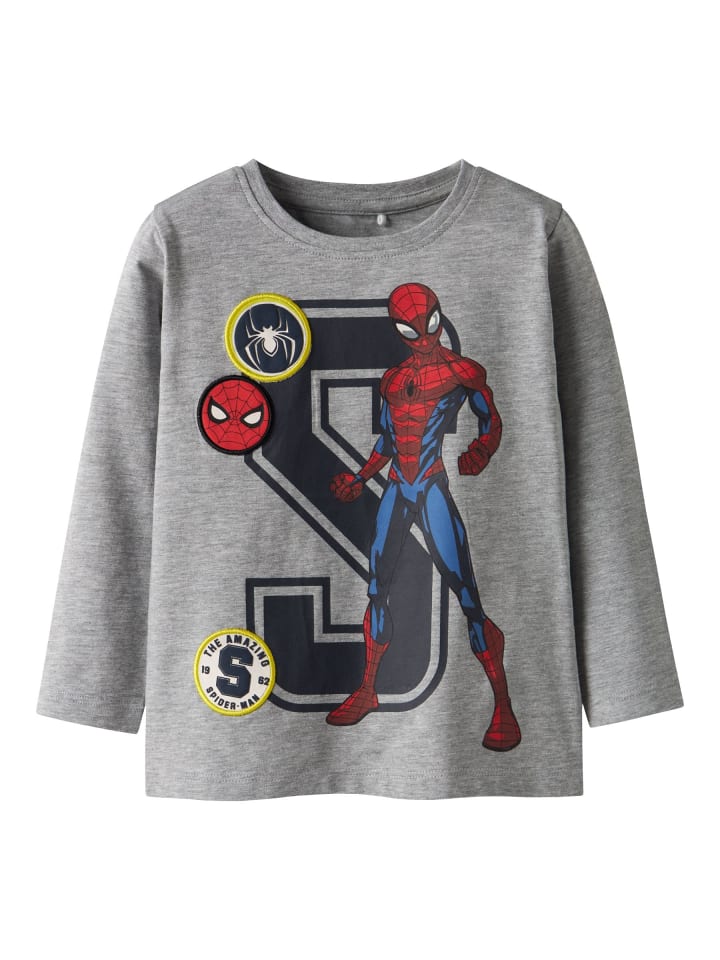 

Name it Топ с длинными рукавами серого меланжевого цвета