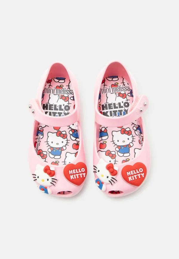 Балетки ultragirl hello kitty и друзья с ремешком на щиколотке Mini Melissa, Pink