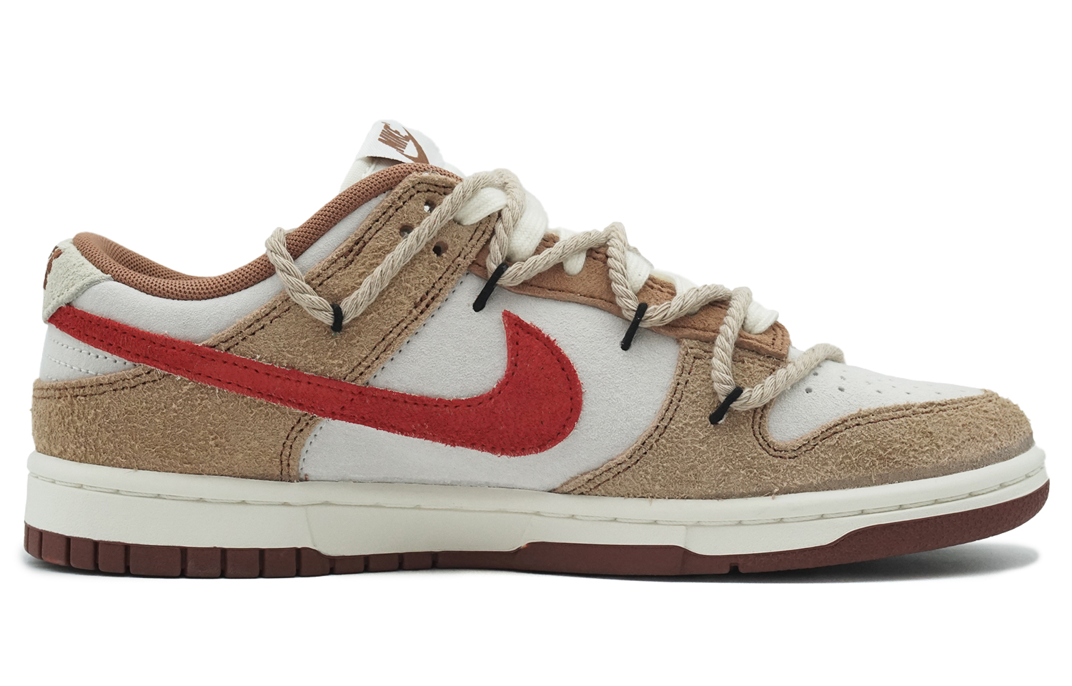 

Кроссовки Nike Dunk Skateboard Shoes Unisex Low-Top Brown/Red