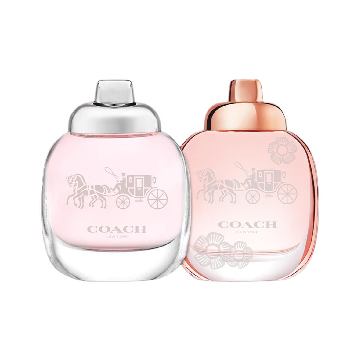 COACH New York Women's Floral Enchantment Sample Perfume Set Eau De Parfum Eau De Toilette Grapefruit Peach 4.5ml+4.5ml — фото 4