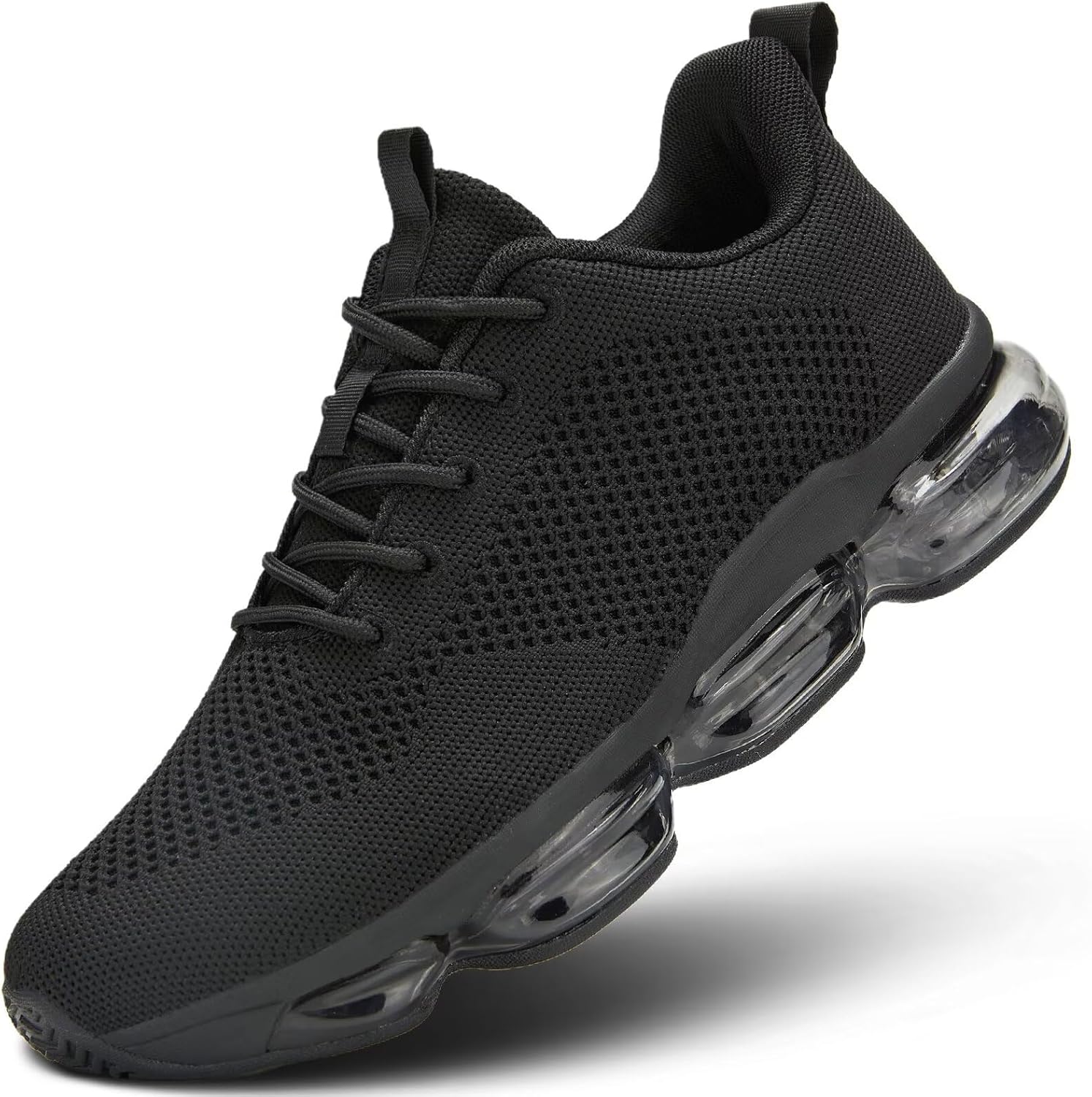 

Мужские кроссовки с воздушной подушкой, дышащие, для бега и тенниса, модные кроссовки, противоскользящие, для тренировок, повседневного спорта, занятий в спортзале, удобная обувь для прогулок Socviis, черный