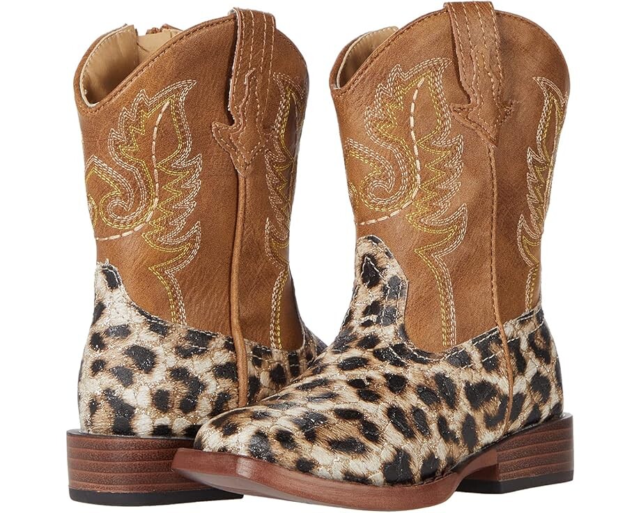 

Ботинки Roper Kids Glitter Leopard, желто-коричневый