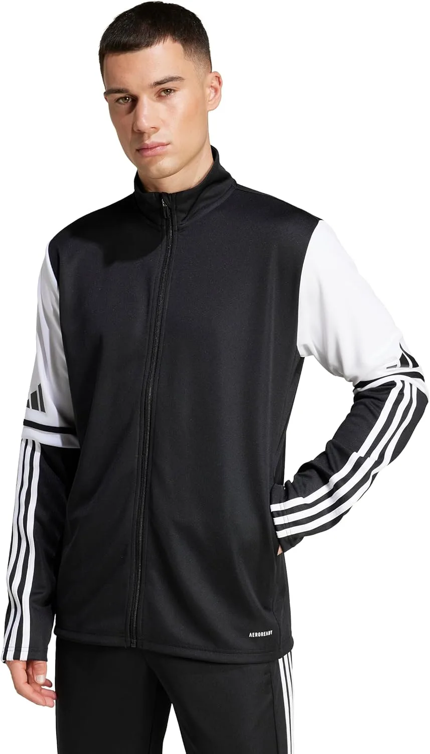 Мужская тренировочная футбольная куртка Adidas Squadra 25, черно-белый