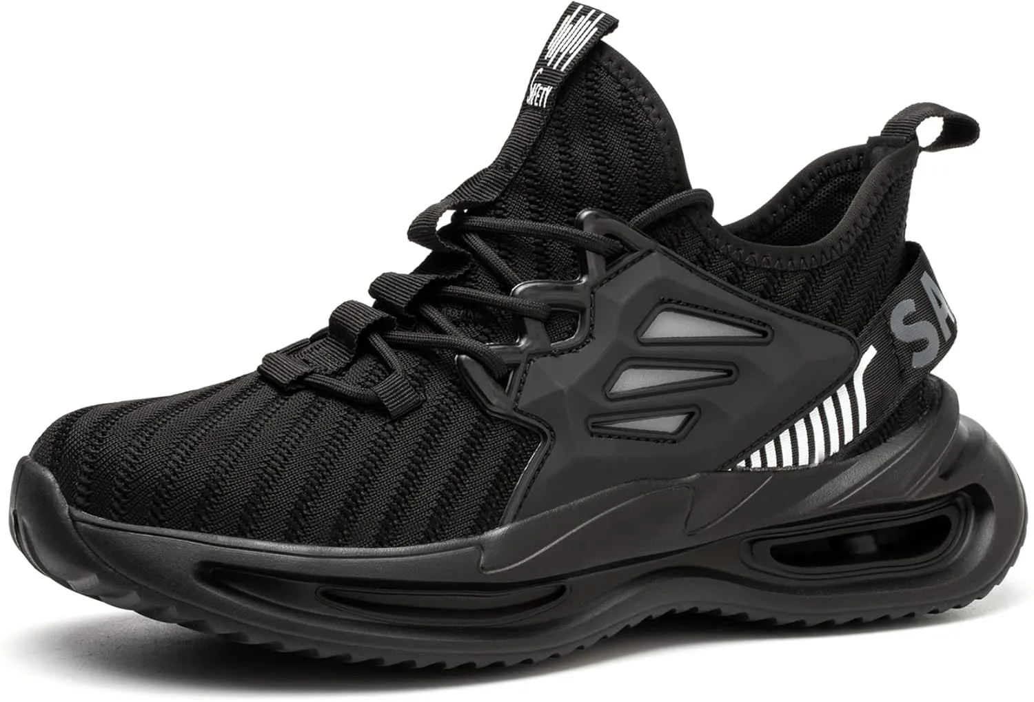 

Рабочие туфли Kezhiho с стальным носком для мужчин, легкие, удобные, дышащие, проколоустойчивые, противоскользящие, модные кроссовки, неразрушимые, для строительства и промышленной безопасности, черный