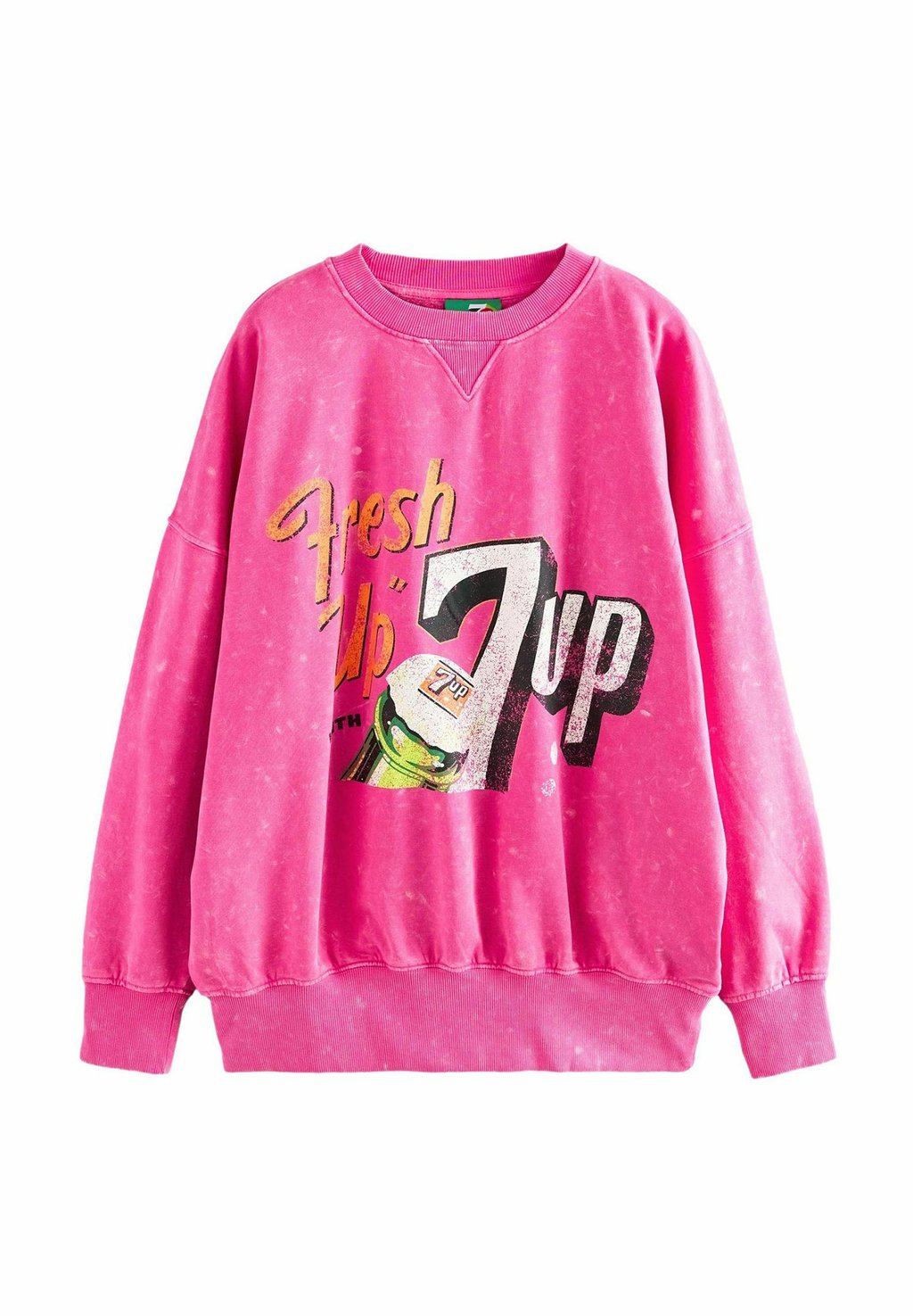 

Толстовка LICENSE 7UP WASHED CREWNECK Next, фуксия