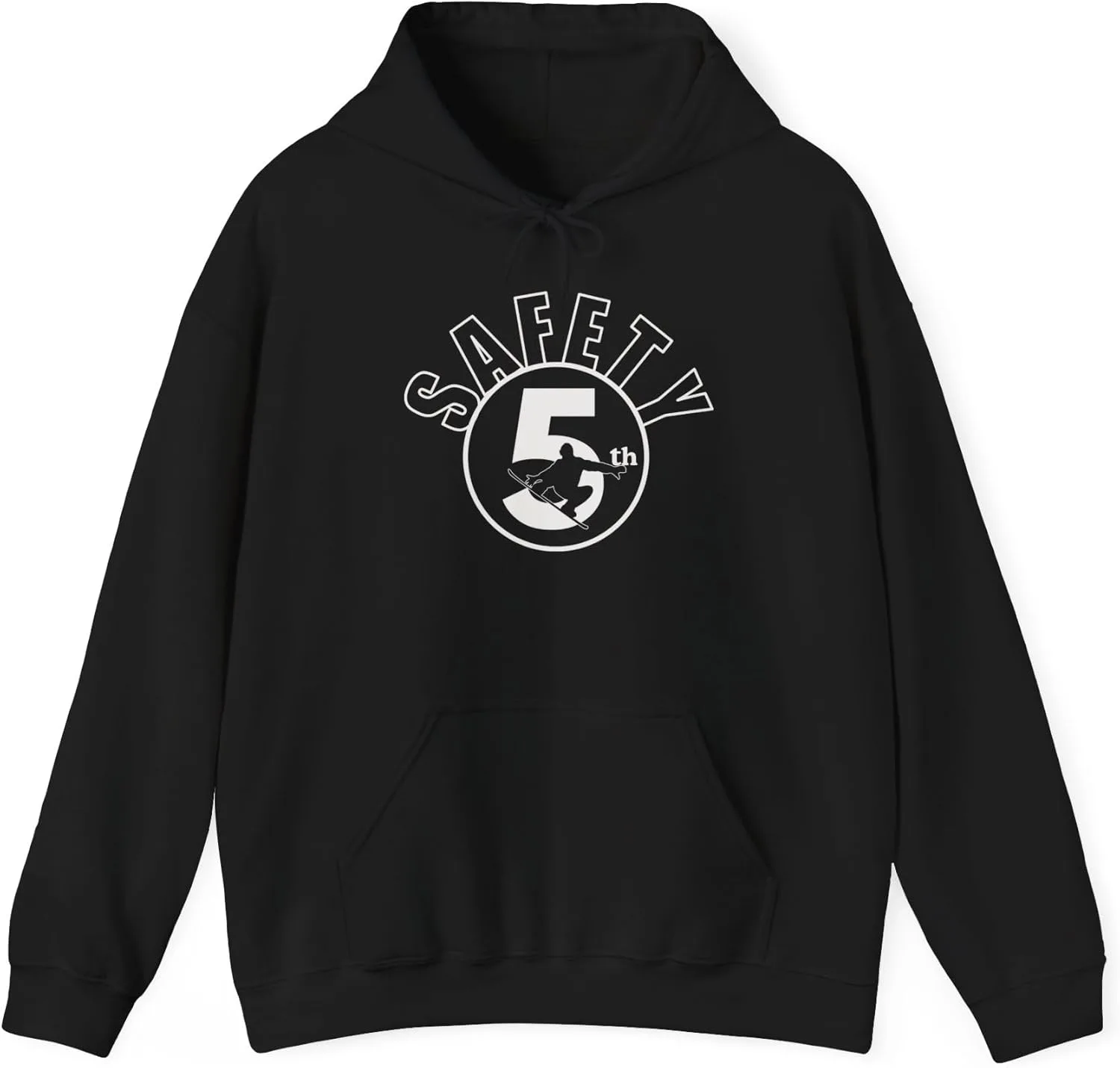Забавная толстовка для сноубординга, футболка для сноубординга Safety Fifth, толстовка с капюшоном для отдыха после катания на лыжах, подарок с юмористическим рисунком на тему сноубординга, комплект одежды для лыжной поездки GENERIC, черный
