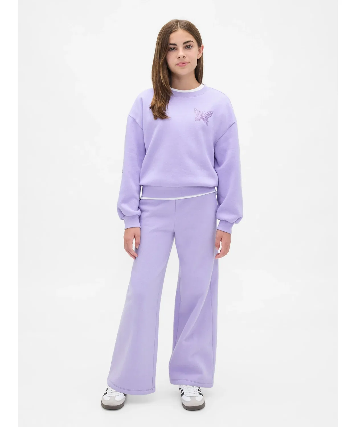 Свитшот оверсайз дольман Gap Kids жёлтый — фото 3