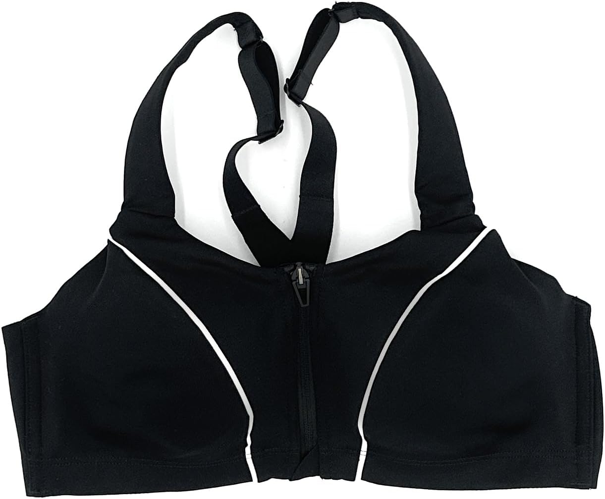

Спортивный бюстгальтер Victoria's Secret VSX Knockout с закрытым передом, Black Zip