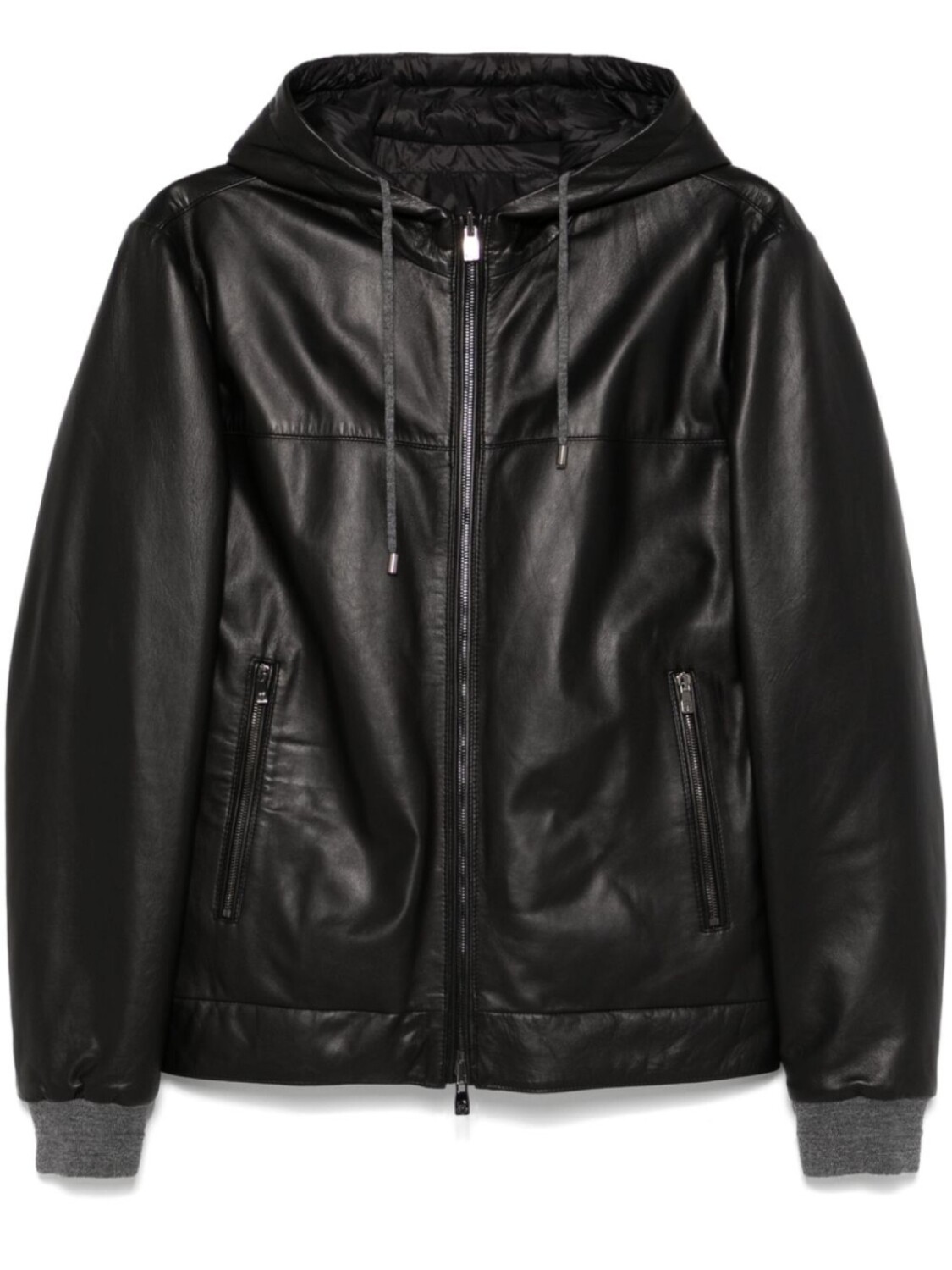 

Кожаная куртка Corneliani, черный