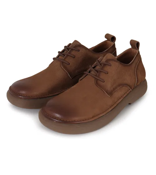 Мужские и женские лоферы BUTTON SEOUL Gradient Leather Loafer Classic (Brown)