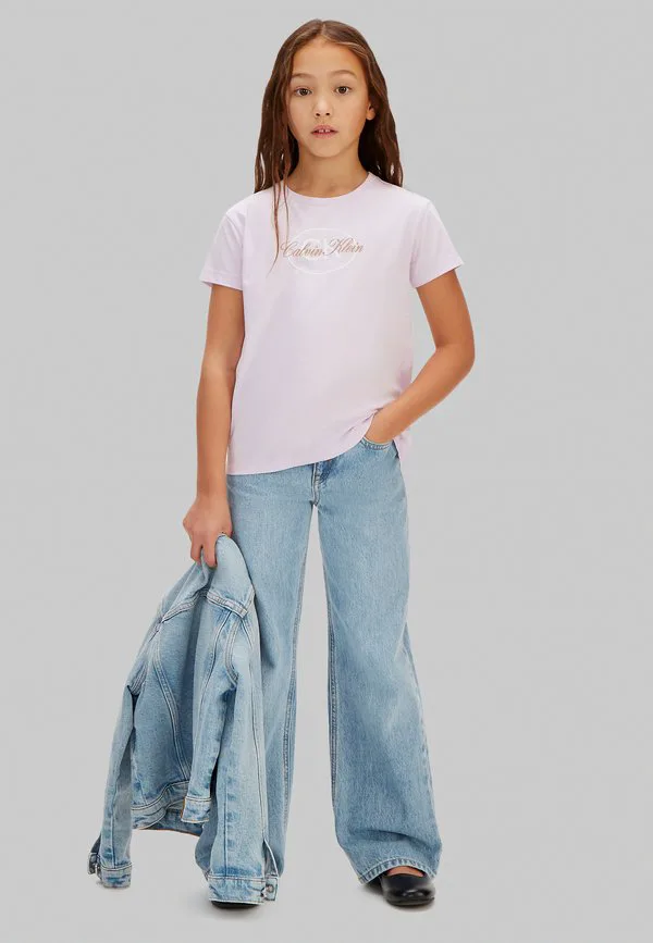 Футболка с логотипом Calvin Klein Jeans, Island Lilac