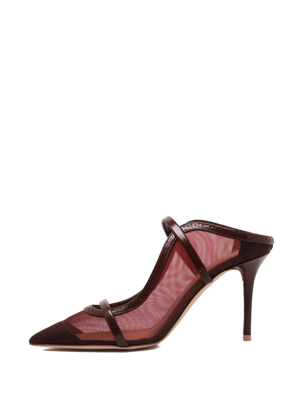Туфли-лодочки Maureen из сетки на каблуке 85 мм Malone Souliers, красный — фото 4